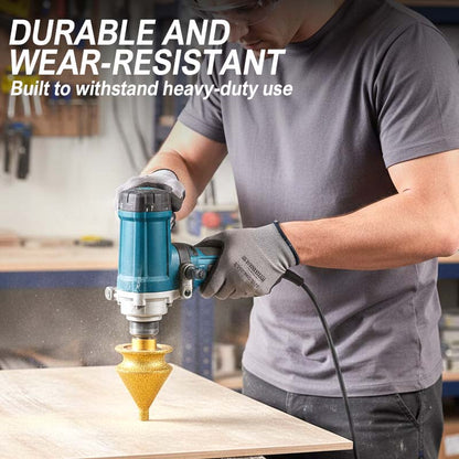 ⚙️ LIMITED-TIME 50% OFF! ✨ Diamond Chamfering Bit for Grinder – Multi-Function, Brazed Diamond, M10 Fit 🔧