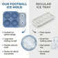 ⚽ LIMITED-TIME 50% OFF! ✨ Football Ice Ball Mold – Slow-Melting, Flexible Silicone, Fun Design ❄️