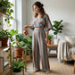 👚 LIMITED-TIME 50% OFF! ✨ Striped Crop Top & Wide-Leg Pants Set – Flowy, Breathable, Resort Style 🏖️