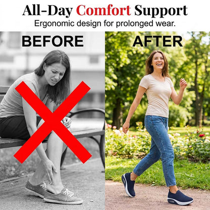 👟 LIMITED-TIME 50% OFF! ✨ Air Cushion Slip-On Walking Shoes – Breathable, Shock-Absorbing, All-Day Comfort 🌿