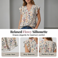 👚 LIMITED-TIME 50% OFF! ✨ Women’s V-Neck Floral Blouse – Button-Down, Flowy, Breathable 🌸