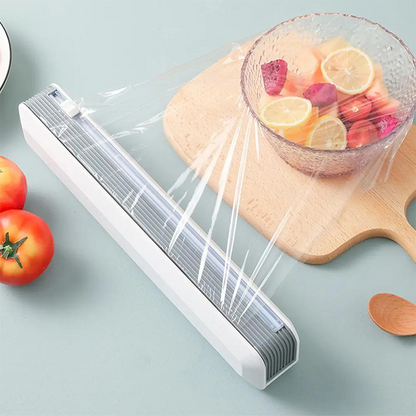 🍽️ LIMITED-TIME 50% OFF! ✨ Magnetic Cling Film Dispenser – Slide Cutter, Easy Mount, Refillable 🧲