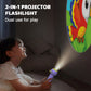 🔦 LIMITED-TIME 50% OFF! 💥 Children's Projector Flashlight Toy – 2-in-1, No Focus Needed, Gentle Light ✨