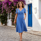 👗💙  LIMITED-TIME 50% OFF‼️✨ Women’s V-Neck Short Sleeve Long Dress 🌸 Elegant Flowing Fit, Comfortable Fabric & Effortless Everyday Style