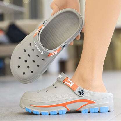 👣 LIMITED-TIME 50% OFF! ✨ Men's Breathable Slip-On Sandals – 2-in-1, Lightweight, Non-Slip 🌊