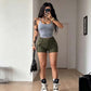 📢📢50% OFF !! ⏰Women's High-Waisted Cargo Shorts