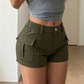 📢📢50% OFF !! ⏰Women's High-Waisted Cargo Shorts