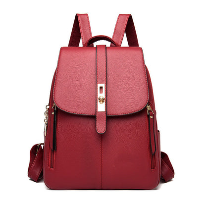 🎒 LIMITED-TIME 50% OFF! ✨ Women's PU Leather Backpack – High-Capacity, Water-Resistant, Ergonomic 🖤