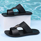 🩴 LIMITED-TIME 50% OFF! ✨ Men's Woven Slide Sandals – Metallic Buckle, Ergonomic, Versatile ☀️