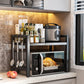 📦 LIMITED-TIME 50% OFF! 💥 Expandable Microwave Rack – Adjustable, Heavy Duty 75kg, Hooks Included ✨