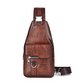 🎒 50% OFF NOW! 🧳 Men's Retro Waterproof Faux Leather Sling Chest Bag – Water-Resistant, Intelligent Storage & Ergonomic Comfort – A Daily Commute Essential ✨