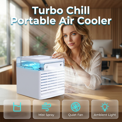 ⏳LIMITED-TIME 50% OFF! ❄️Portable Air Cooler with 3 Speeds