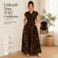🐆 LIMITED-TIME 50% OFF! 💥 Women's Elegant Leopard Print Lapel Dress – Chic, Flattering, Versatile Style ✨
