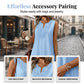 👗 LIMITED-TIME 50% OFF! 💥 Breathable Summer Casual Dress – Embroidered V-Neck, Wrinkle Resistant, Versatile ✨