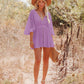 👗 LIMITED-TIME 50% OFF! 💥 Women's Lace Crochet Romper Dress with Built-in Shorts – Cotton, Elastic Waist, Lined ✨