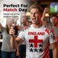 ⚽ LIMITED-TIME 50% OFF! 💥 Premium England Football Fan Jersey – Breathable, Ergonomic Fit, Match Day Ready ✨
