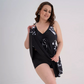 👙 LIMITED-TIME 50% OFF! 💥 Women's Printed Sleeveless V-Neck Swimdress – Built-in Shorts, Flattering Fit, Quick Dry ✨