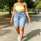 👖 LIMITED-TIME 50% OFF! 💥 Women's Plus Size Distressed Denim Shorts – Ripped Details, High-Stretch, Mid-Rise ✨