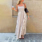 Women's Striped Cami Maxi Dress