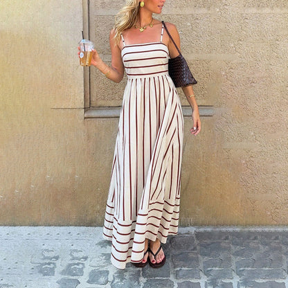 Women's Striped Cami Maxi Dress