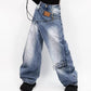 📢📢60% OFF !! ⏰Women's Asymmetrical Waist Wide-Leg Denim Jeans