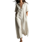 👗 LIMITED-TIME 50% OFF! 💥 Women's Elegant Cotton Linen Short Sleeve Lapel Dress – Breathable, Flowy, Hidden Pockets ✨