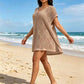 🏖️ LIMITED-TIME 50% OFF! 💥 Women's Hollow Out Beach Cover Up Crewneck – Crochet Pattern, Sun Protection, Quick Dry ✨