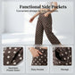 👖 LIMITED-TIME 50% OFF! 💥 Women's Casual Polka Dot Wide Leg Pants – Vintage, High Elastic Waist, Side Pockets ✨