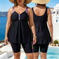 👙 LIMITED-TIME 50% OFF! 💥 Women's Flowy Tankini Top and Shorts Bathing Suit – Tummy Control, Modest Coverage ✨