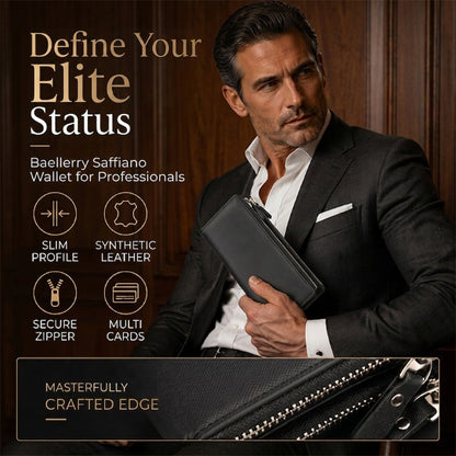 👝 LIMITED-TIME 50% OFF! 💥 Slim Long Wallet for Men – Thin Profile, Multiple Card Slots, Premium Feel ✨