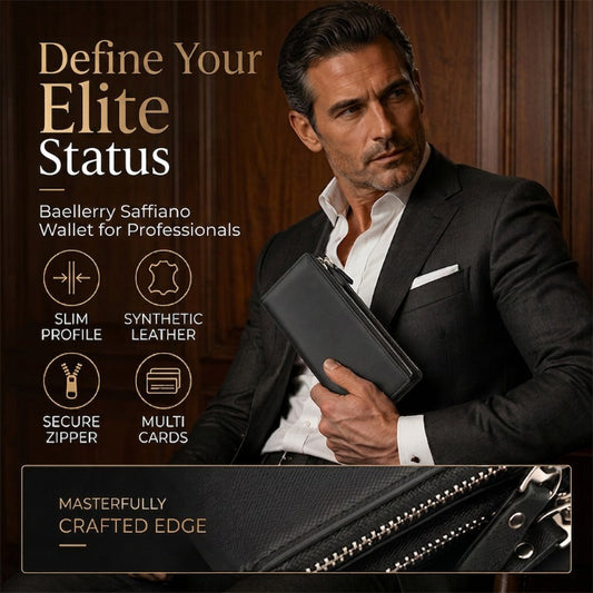 👝 LIMITED-TIME 50% OFF! 💥 Slim Long Wallet for Men – Thin Profile, Multiple Card Slots, Premium Feel ✨