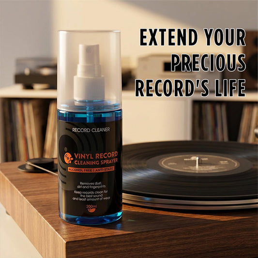 🎵 LIMITED-TIME BUY 2 GET 1 FREE! 💥 Anti-Static Vinyl Record Cleaning Spray – Alcohol-Free, Dust Removal, Fine Mist ✨