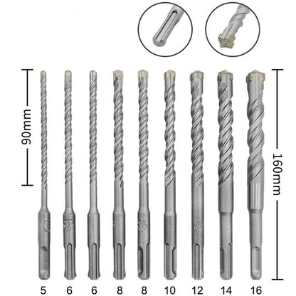 🔧 LIMITED-TIME 50% OFF! 💥 9-Piece SDS Plus Hammer Drill Bit Set – Tungsten Carbide Tip, U-Shaped Flute, Versatile ✨
