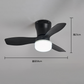 🌀 LIMITED-TIME 50% OFF! 💥 Remote-Controlled LED Ceiling Fan Light – Foldable Blades, Smart Controls, Eye-Friendly ✨