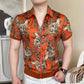 🧥 LIMITED-TIME 50% OFF! 💥 Men's Vintage Floral Print Zip-Up Top – Ultra-Soft, Structured Collar, Versatile ✨