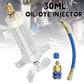 🔧 LIMITED-TIME 50% OFF! 💥 Precision AC Oil Dye Injector – Brass Construction, High Pressure Hose, Clear Barrel ✨