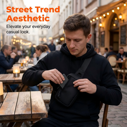 🎒 LIMITED-TIME 50% OFF! 💥 Urban Commuter Sling Bag for Men – Minimalist, Water-Resistant, Lightweight ✨