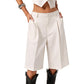 🩳 LIMITED-TIME 50% OFF! 💥 Women's Loose Fit Bermuda Shorts – High-Waist, Front Pleats, Breathable ✨
