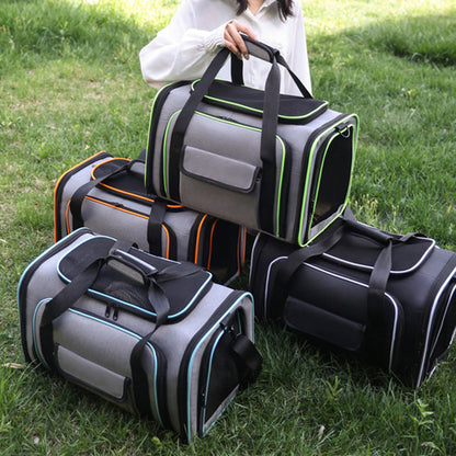 🐾 LIMITED-TIME 50% OFF! 💥 Expandable Pet Carrier for Travel – Breathable Mesh, Foldable, Safety Lock Zippers ✨