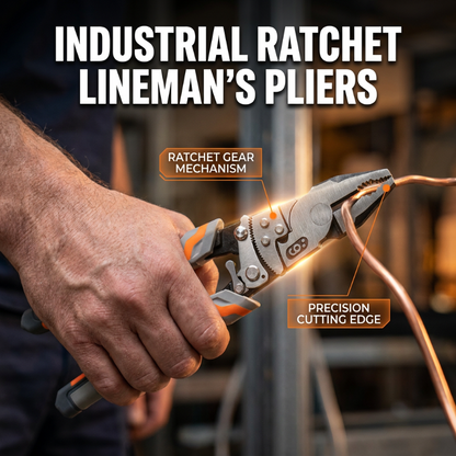🔧 LIMITED-TIME 50% OFF! 💥 Ratchet Cable Wire Cutter Pliers – Industrial Grade, Self-Locking, Multi-Tool ✨