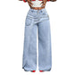 🎉 2026 Sale — Over 25,000 Sold! 💞 Asymmetrical Waist Wide-Leg Jeans – Deconstructed Cool, Sculpted Flow 🔥