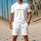 👕 LIMITED-TIME 50% OFF! ✨ Men's 2-Piece Polo Shirt & Shorts Set – Classic Collar, Breathable, Drawstring Waist 🌊