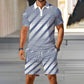 👕 LIMITED-TIME 50% OFF! ✨ Men's 2-Piece Polo Shirt & Shorts Set – Classic Collar, Breathable, Drawstring Waist 🌊