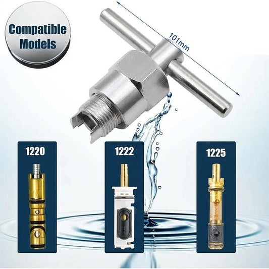 🔧 LIMITED-TIME 50% OFF! ⚙️ Heavy Duty Faucet Cartridge Puller – Ergonomic T-Handle, Durable Brass, Easy DIY 🚿