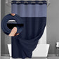🚿 LIMITED-TIME 50% OFF! ✨ Waffle Pattern Shower Curtain – Double Waterproof, Snap Buttons, Clear Top Window 🛁