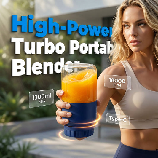🎉 2026 Sale — Over 82,000 Sold! 🥤 High-Capacity Cordless Juicer Cup – 1300ml Turbo Blender with 6-Blade Vortex 🌀
