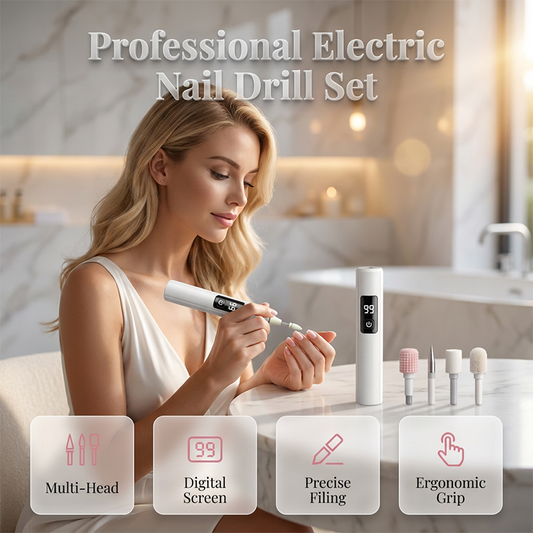 🎁2026 New Arrivals 50% OFF💥Professional Electric Nail Polisher – Smooths thick nails, 99-speed display. Multiple heads for shaping & buffing. Salon at home! 🌟💎