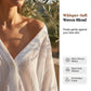🌞 Women’s Sun Protection Shirt – Deep V-Neck 👗 Lantern Sleeves – Sheer Layer for Daily Layering 🌬️