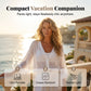 🌞 Women’s Sun Protection Shirt – Deep V-Neck 👗 Lantern Sleeves – Sheer Layer for Daily Layering 🌬️
