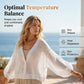 🌞 Women’s Sun Protection Shirt – Deep V-Neck 👗 Lantern Sleeves – Sheer Layer for Daily Layering 🌬️